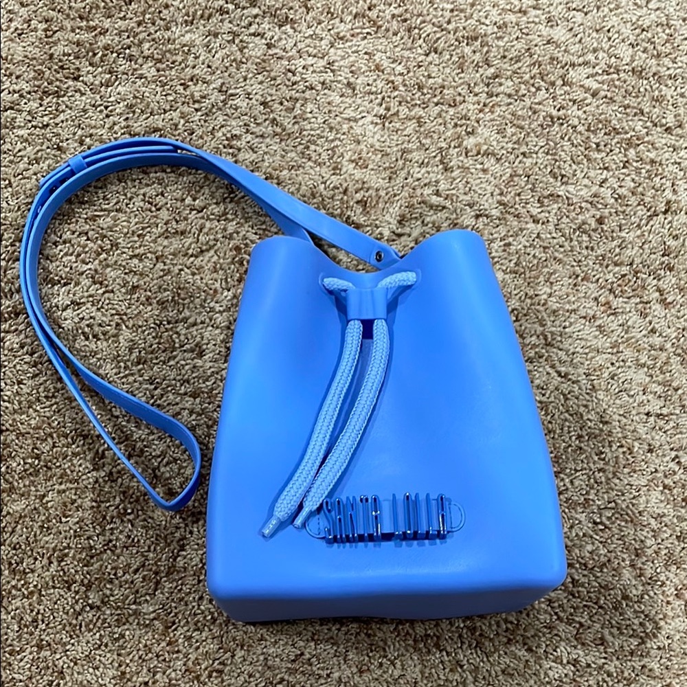 Santa Lola Blue Bucket Bag